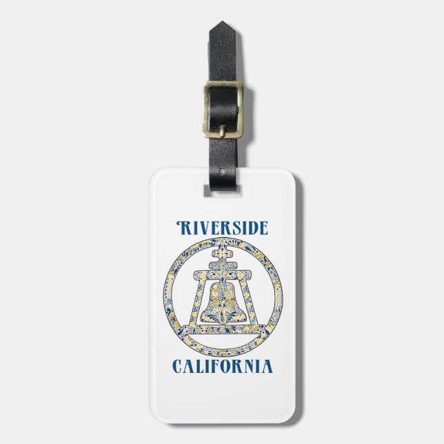 Étiquette À Bagage Rive, la Californie - un hommage (Devant Vertical)