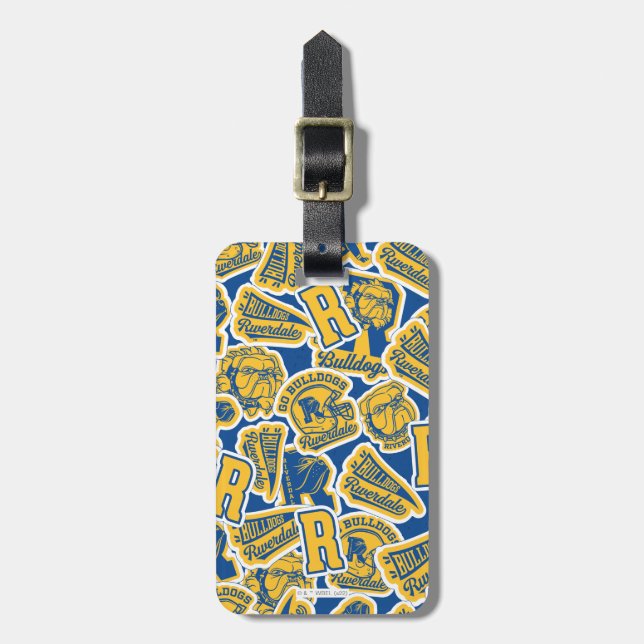 Étiquette À Bagage Riverdale Football et Cheval Motif (Devant Vertical)