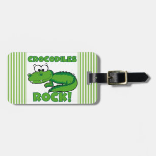 Étiquette À Bagage Roche de crocodiles