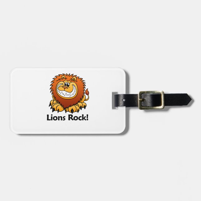 Étiquette À Bagage Roche de lions ! (Devant horizontal)