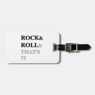 Étiquette À Bagage Rock and Roll Et c'est tout