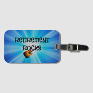 Étiquette À Bagage Rocks de retraite—conception de guitare personnali