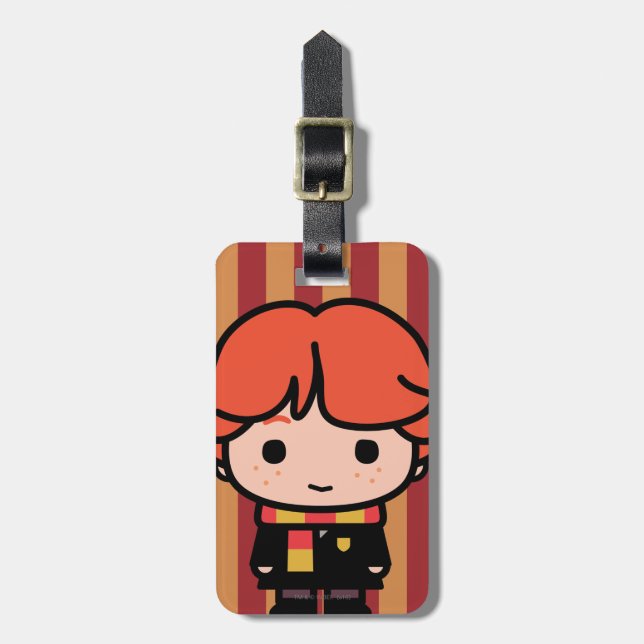 Étiquette À Bagage Ron Weasley Cartoon Character Art (Devant Vertical)