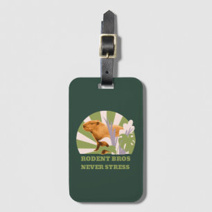 Étiquette À Bagage Rongeurs Frères Ne Stressez Jamais Capybara