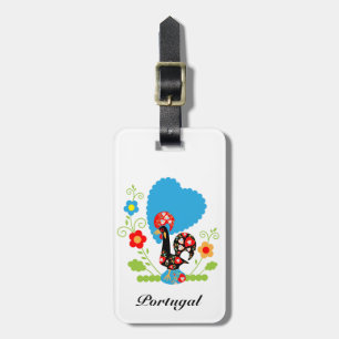 Étiquette À Bagage Rooster portugais