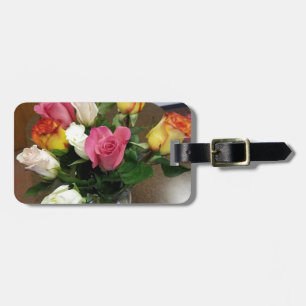 Étiquette À Bagage Rose