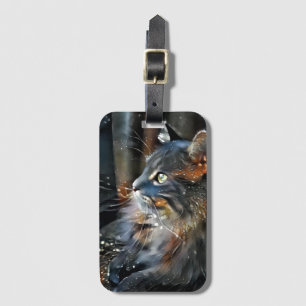 Étiquette À Bagage Rose et lumière magique