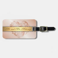 Rose Gold Floral Heart