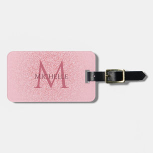 Étiquette À Bagage Rose Gold Parties scintillant élégant Modèle tenda