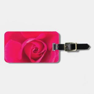 Étiquette À Bagage Rose rouge romantique v2