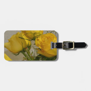 Étiquette À Bagage Roses jaunes