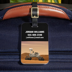 Étiquette À Bagage Rover Curiosity Du Laboratoire Scientifique Mars. 