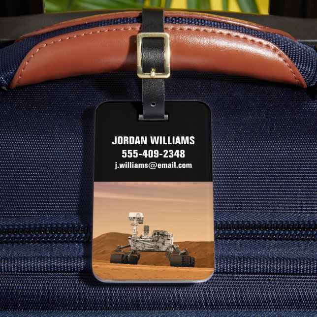 Étiquette À Bagage Rover Curiosity Du Laboratoire Scientifique Mars.  (Insitu Rectoal 2)