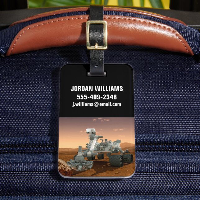 Étiquette À Bagage Rover Curiosity Du Laboratoire Scientifique Mars.  (Insitu Rectoal 2)