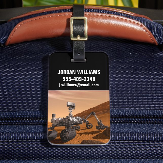 Étiquette À Bagage Rover Curiosity Du Laboratoire Scientifique Mars. (Insitu Rectoal 2)