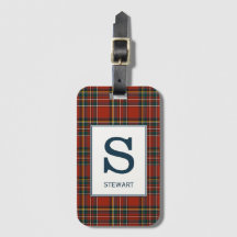 Royal Stewart Tartan Monogrammed