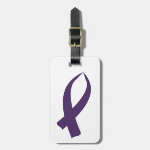 Étiquette À Bagage Ruban de sensibilisation (violet)