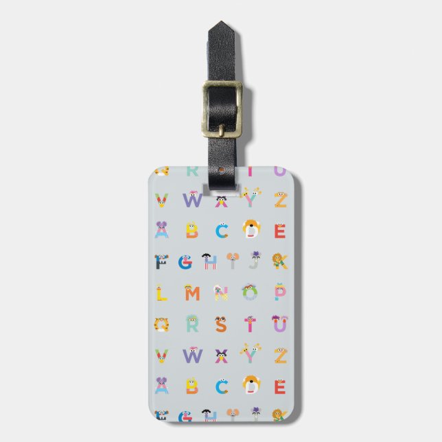 Étiquette À Bagage Rue Sésame | Lettres de l'alphabet (Devant Vertical)
