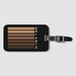 Étiquette À Bagage Sac d'alimentation Melanin Shades