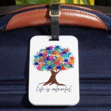 Sac réutilisable Arbre à éclaboussures de peinture