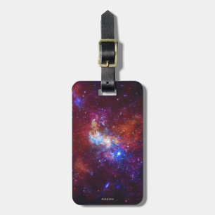 Étiquette À Bagage Sagittaire une image de galaxie de manière