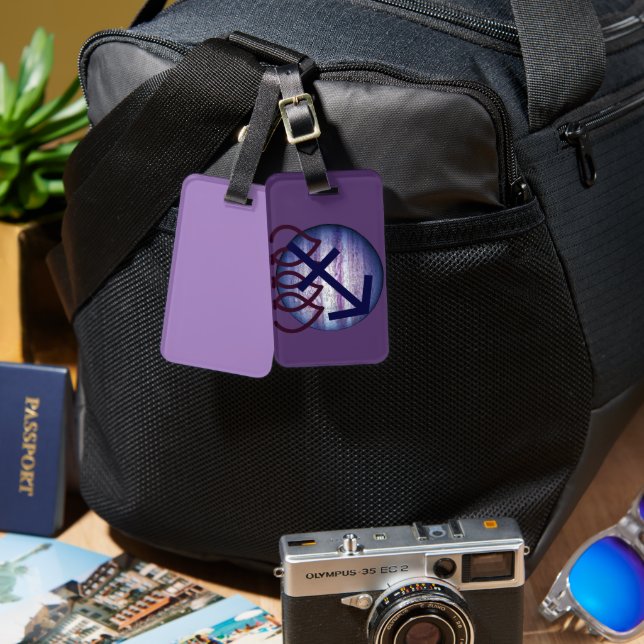 Étiquette À Bagage Sagittarius (Recto & Verso)