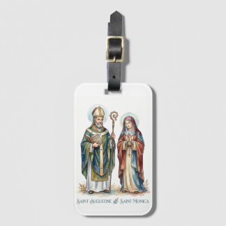 Étiquette À Bagage Saint Augustin & Sainte Monique