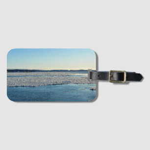 Étiquette À Bagage Saint-Laurent en hiver, Québec, Canada