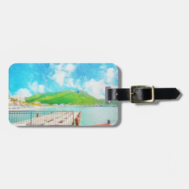 Étiquette À Bagage Saint Martin (Devant horizontal)