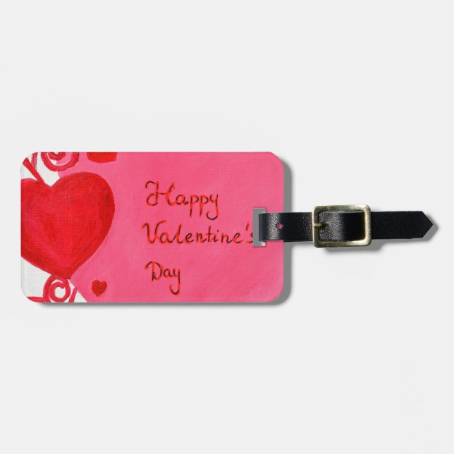 Étiquette À Bagage Saint Valentin (Devant horizontal)