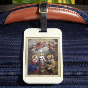 Étiquette À Bagage Sainte Famille Jésus Marie Joseph Vintage religieu