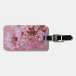 Étiquette À Bagage Sakura Cherry Blossoms rose pâle Réflexions
