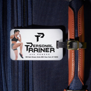 Étiquette À Bagage Salle De Fitness De L'Entraîneur Personnel Personn