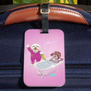 Étiquette À Bagage Salutations de détente