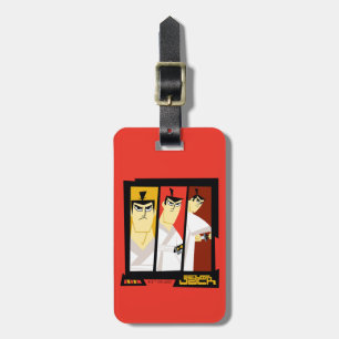 Étiquette À Bagage Samurai Jack Caractère Tri-Panel Futuristic Frame