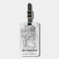San Francisco City Map Topographie