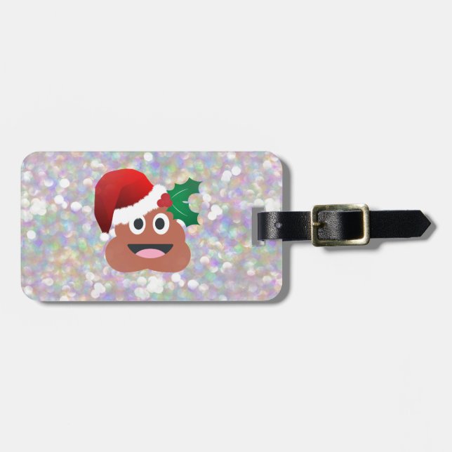 Étiquette À Bagage santa claus emoji (Devant horizontal)