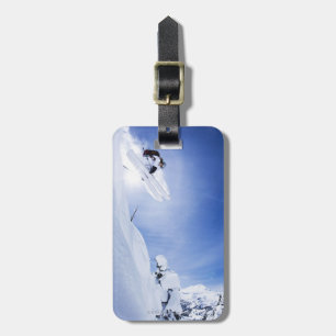 Étiquette À Bagage Sauter de skieur
