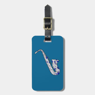 Étiquette À Bagage Saxophone