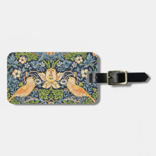 Étiquette À Bagage Schéma floral William Morris Strawberry Thief