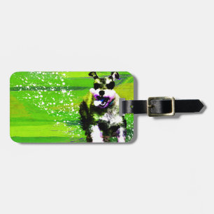 Étiquette À Bagage Schnauzer miniature