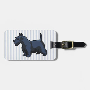 Étiquette À Bagage schnauzer noir