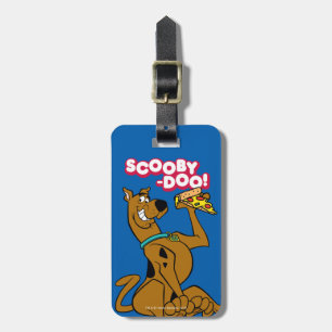 Étiquette À Bagage Scooby Doo Avec Pizza Slice