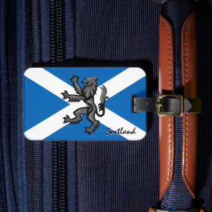 Étiquette À Bagage Scotland Luggings Tags, Rampant, Scottish Flag