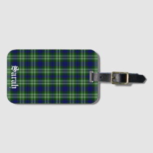 Étiquette À Bagage Scotland Tweedside District Tartan Personnalisé