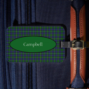 Étiquette À Bagage Scottish Campbell Family Tartan Personnalisé