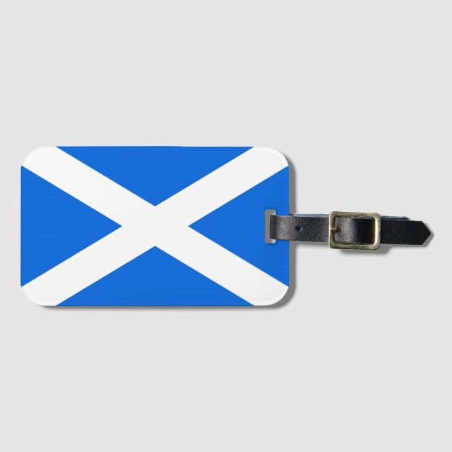 Étiquette À Bagage Scottish Flag bc ltcnt (Devant Horizontal)