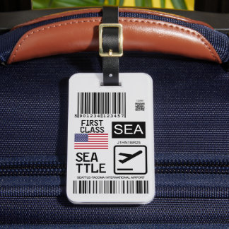 Étiquette À Bagage Seattle airport travel tag