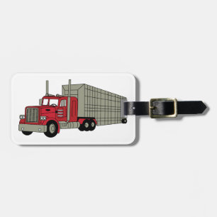 Étiquette À Bagage Semi camion