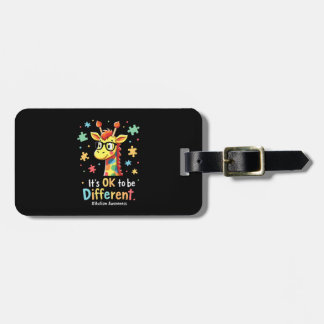 Étiquette À Bagage Sensibilisation à l'autisme Girafe Mignon Animal C